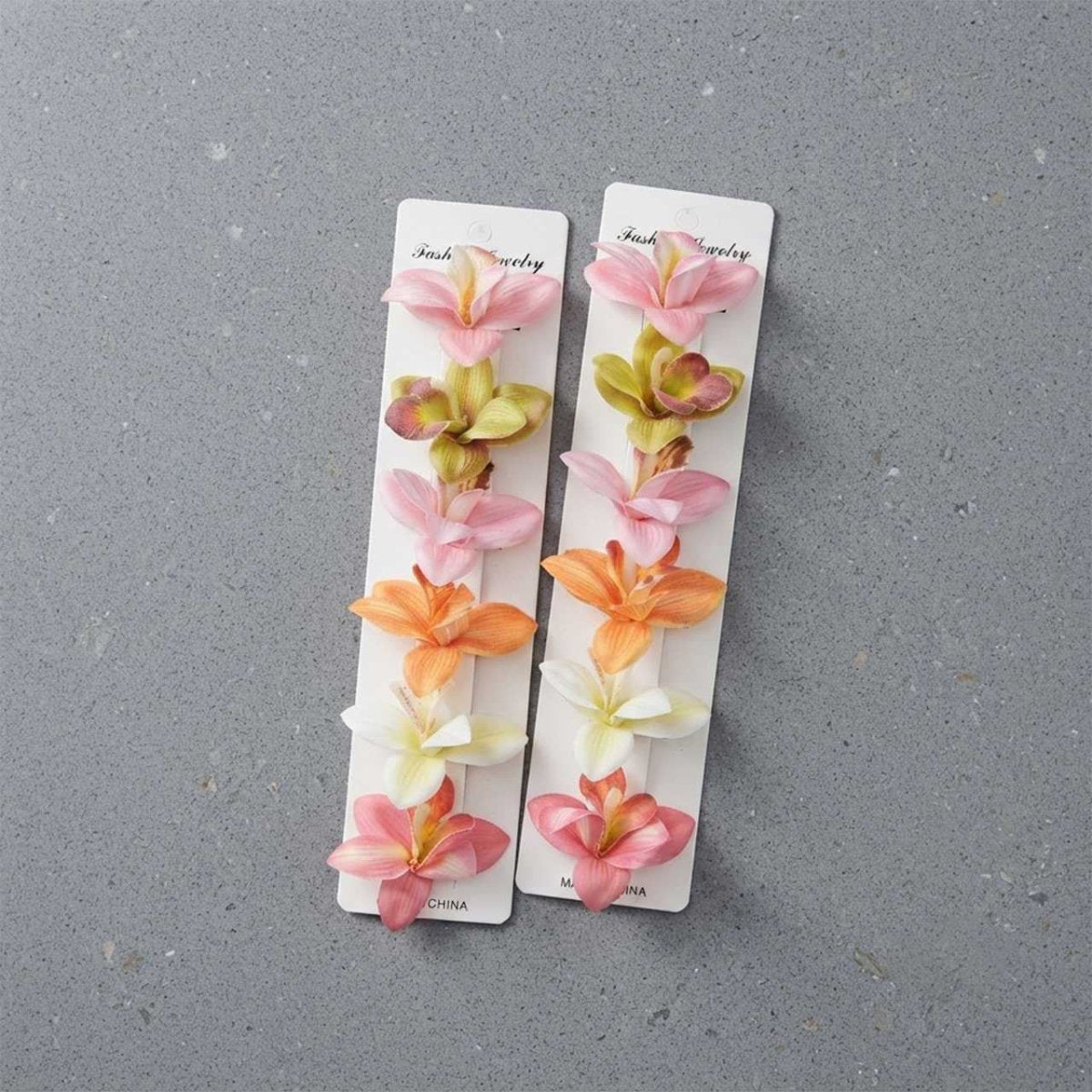 Elegant Orchid Flower Hair Clip (Color May Vary) - Flowers to Nepal - FTN