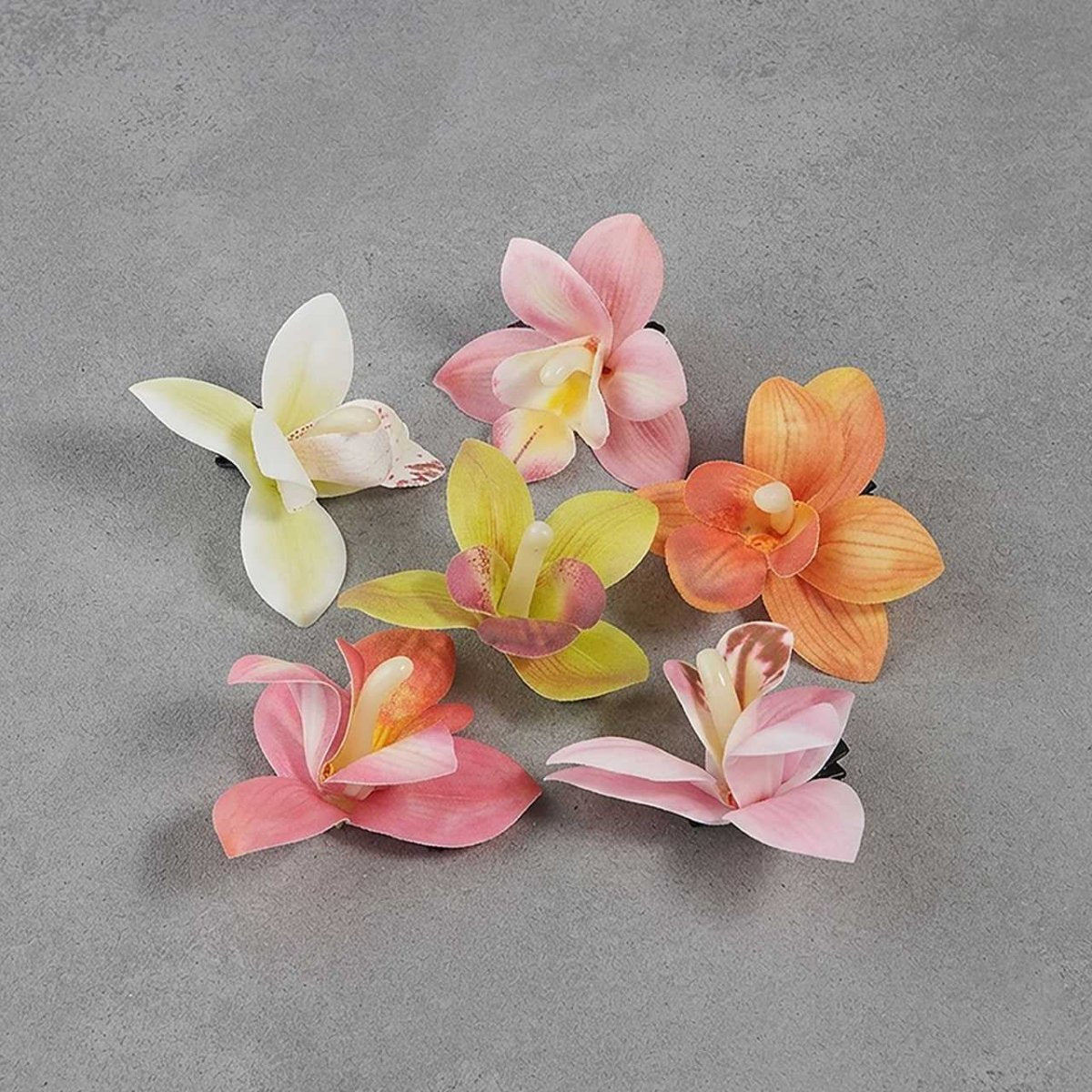 Elegant Orchid Flower Hair Clip (Color May Vary) - Flowers to Nepal - FTN