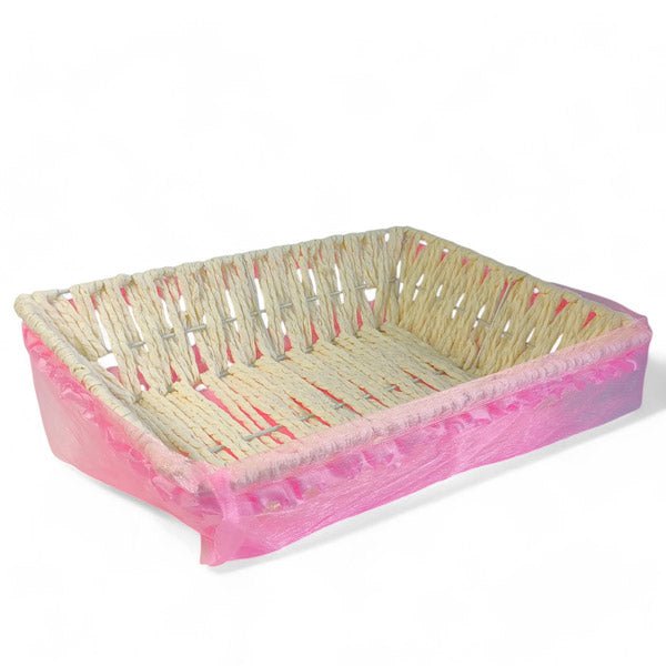 
                  
                    Elegant Pink Net Metal Basket - Flowers to Nepal - FTN
                  
                