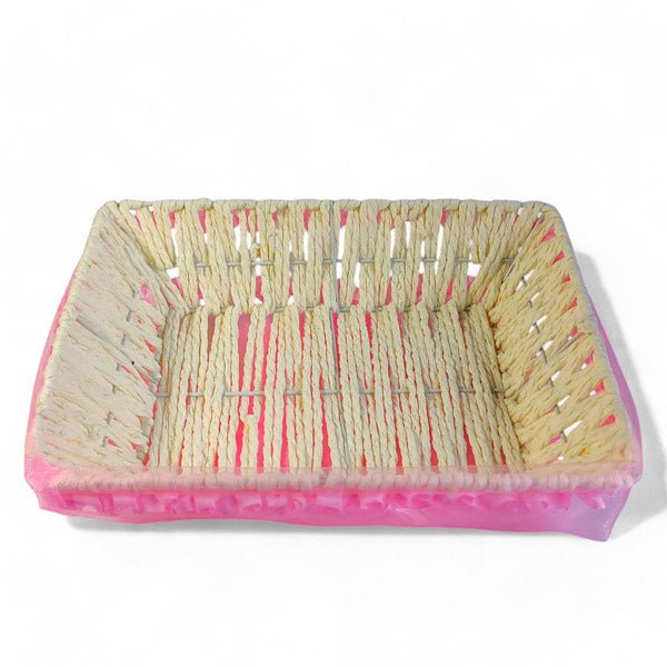 
                  
                    Elegant Pink Net Metal Basket - Flowers to Nepal - FTN
                  
                