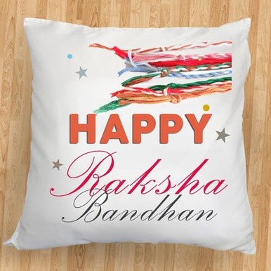 Elegant Raksha Bandhan Cushion Gift - Flowers to Nepal - FTN