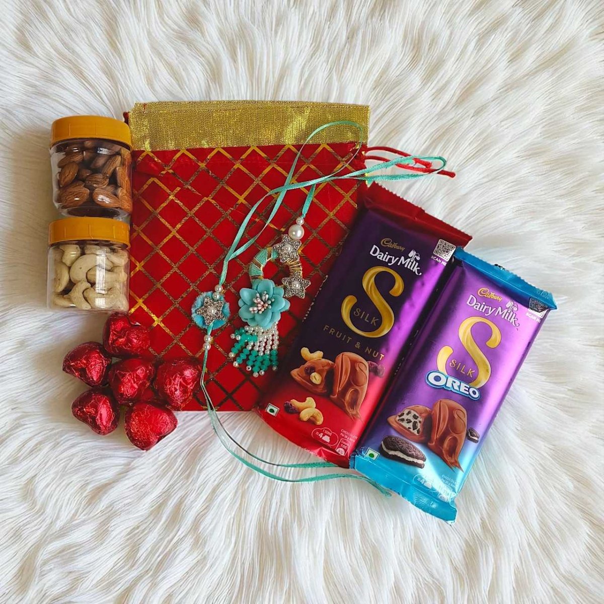 Elegant Raksha Bandhan Treats Hamper - Flowers to Nepal - FTN