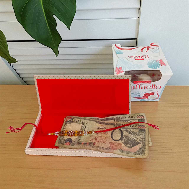 Elegant Return Gift with Raffaello & Cash Sagun Envelope - Flowers to Nepal - FTN