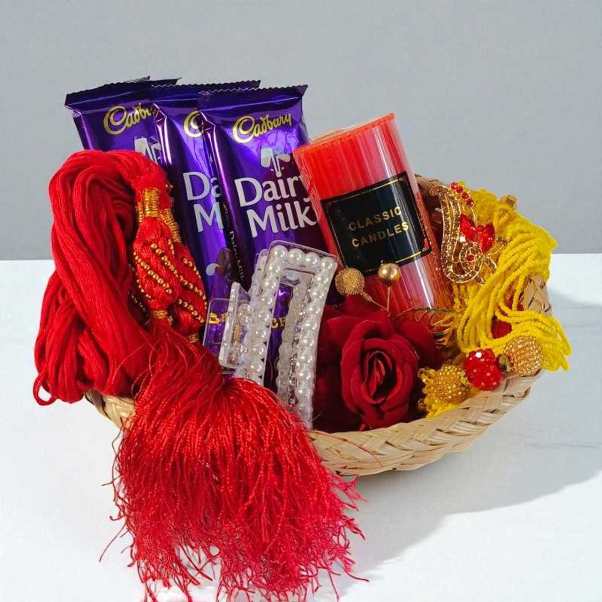 Elegant Shrawan Gift Basket - Flowers to Nepal - FTN