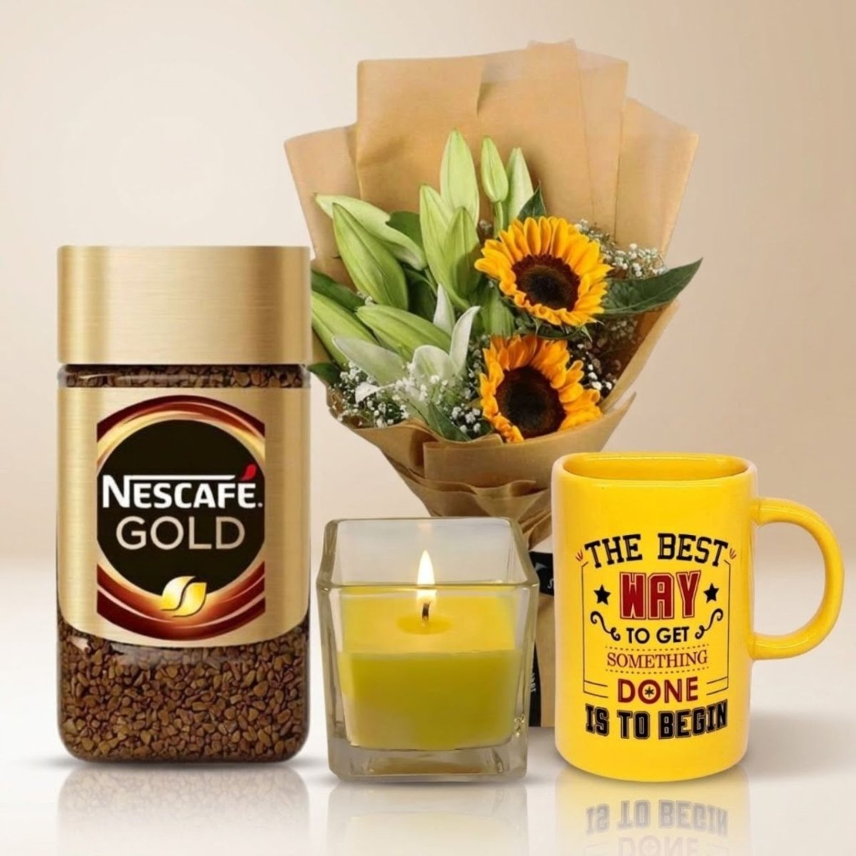 Elegant Yellow Theme Gift Hamper - Flowers to Nepal - FTN