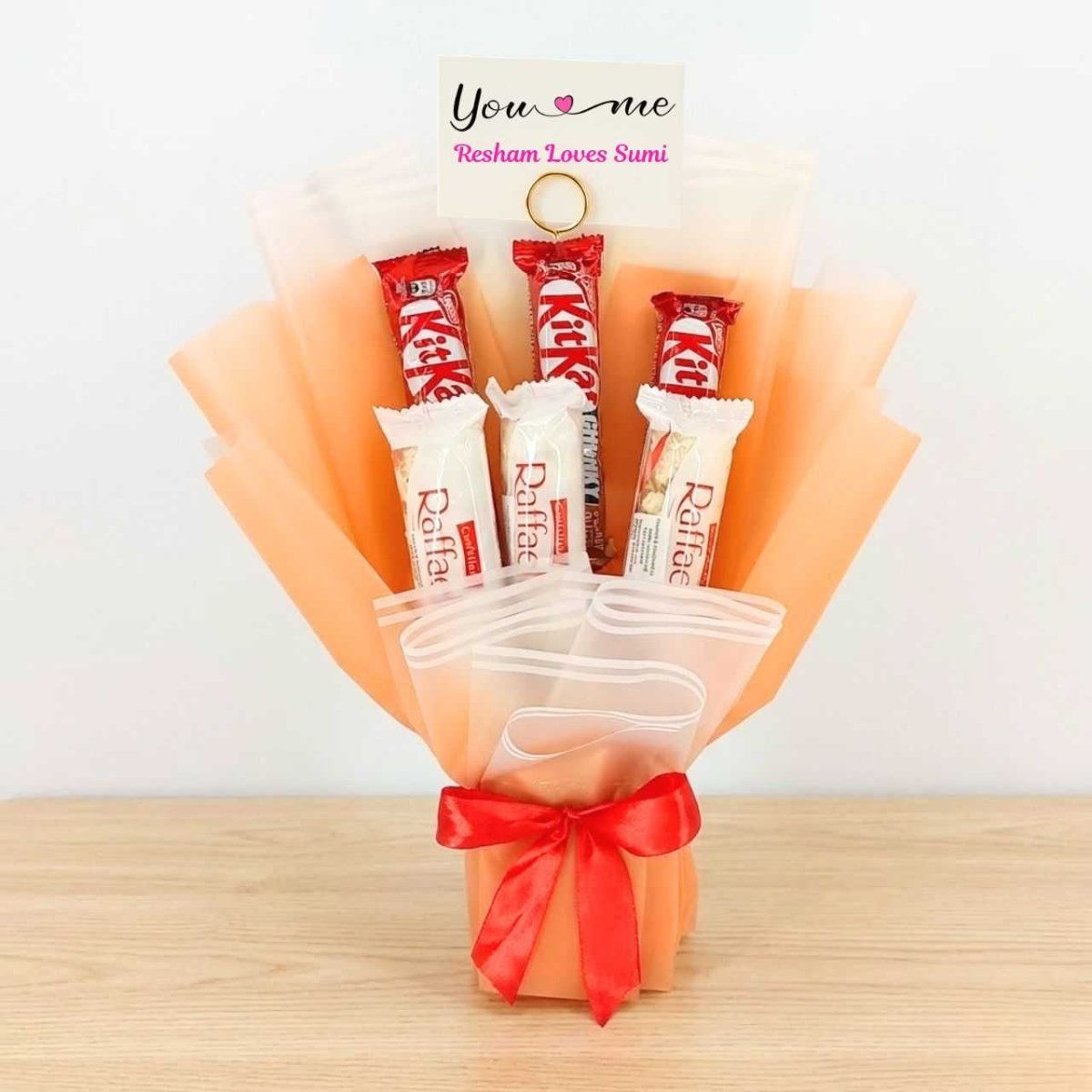 Elegant “You & Me” Sweetheart Bouquet - Flowers to Nepal - FTN