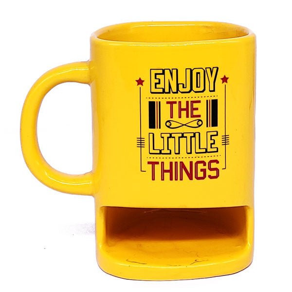 "Enjoy The Little Things" Printed Donut Hole Mug - Flowers to Nepal - FTN