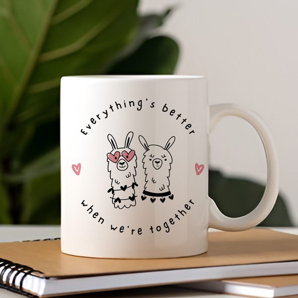 "Everything's Better When We're Together" Printed Mug - Flowers to Nepal - FTN