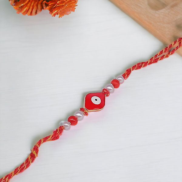 Evil Eye Pearl Design Rakhi - Flowers to Nepal - FTN