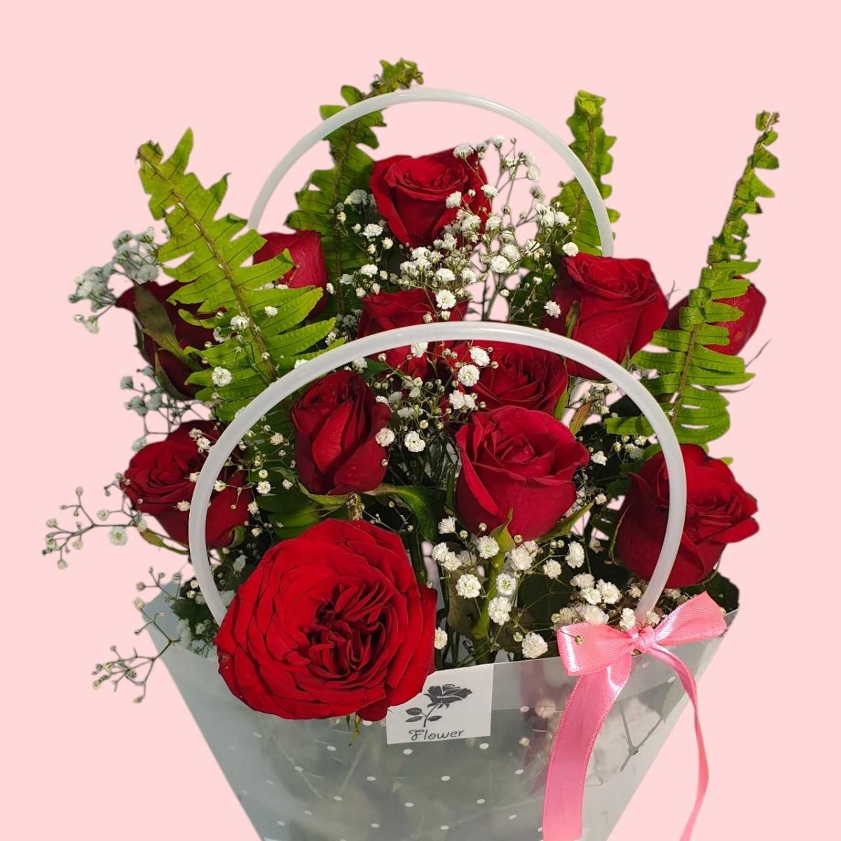 Exclusive “I Love You” Floral Gift Bag Combo - Flowers to Nepal - FTN