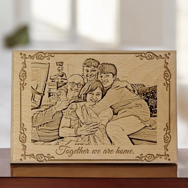 Family Laser Engraved Wooden Plaque Board - Flowers to Nepal - FTN