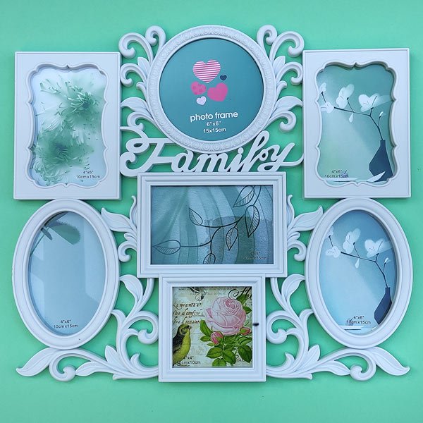 Family Photo Frame Home Decor 7 In 1 - Flowers to Nepal - FTN