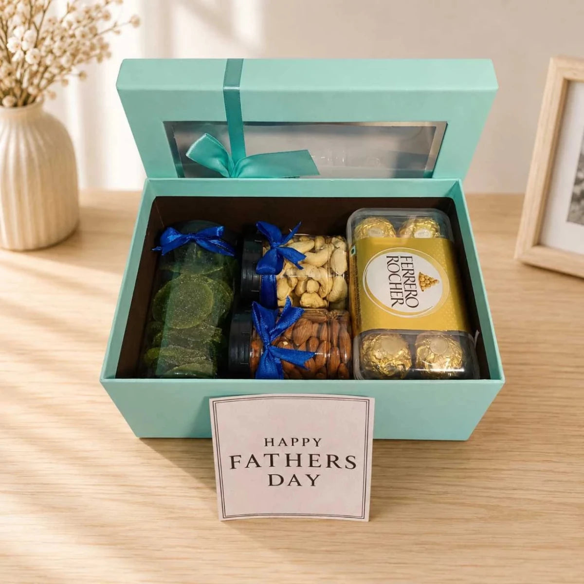 Father’s Day Kiwi, Dry Fruits & Chocolate Gift Box - Flowers to Nepal - FTN