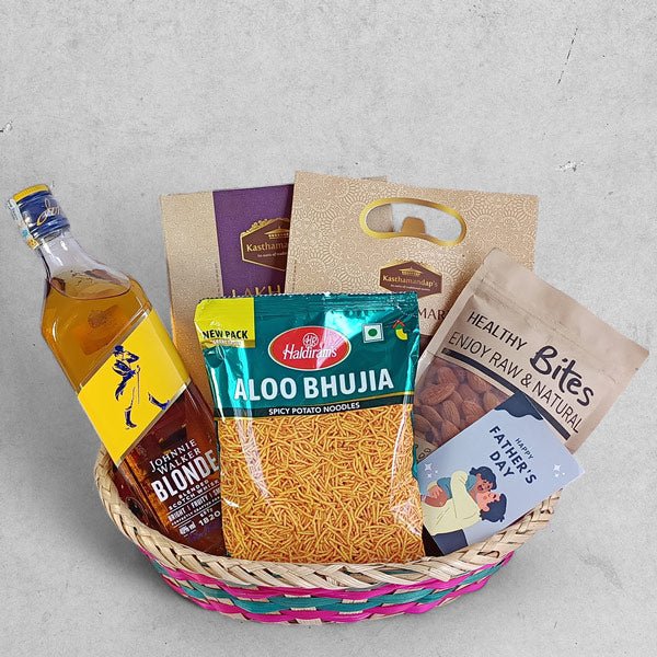 Father's Day Snacks and Beverage Hamper - Flowers to Nepal - FTN