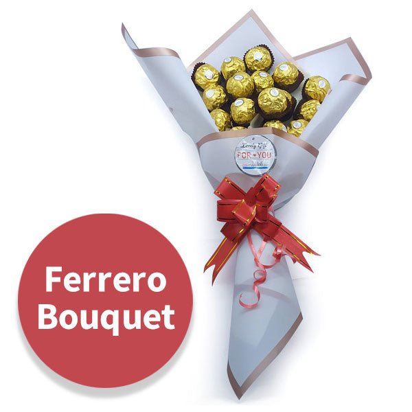 Ferrero Rocher 16 Pcs Chocolate Bouquet - Flowers to Nepal - FTN