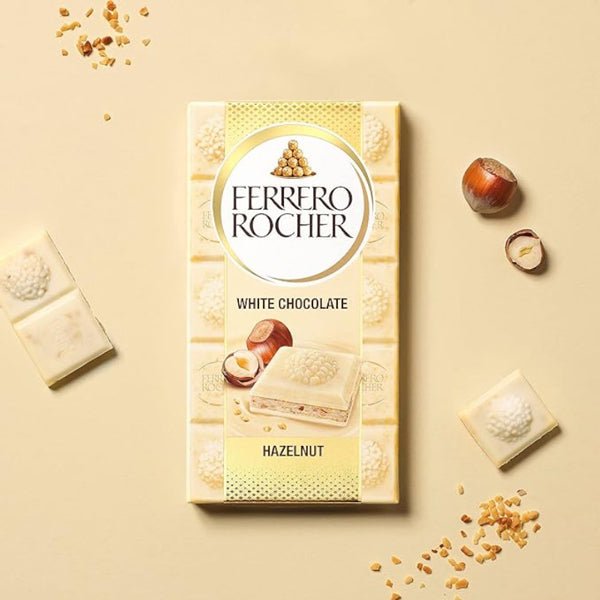 Ferrero Rocher White Chocolate Hazelnut Bar - 90g - Flowers to Nepal - FTN