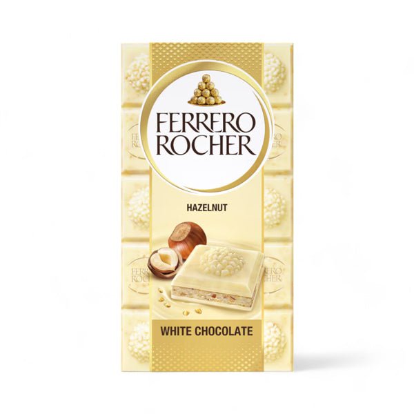 
                  
                    Ferrero Rocher White Chocolate Hazelnut Bar - 90g - Flowers to Nepal - FTN
                  
                