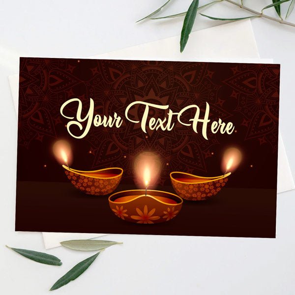 Festive Custom Greeting Card - Flowers to Nepal - FTN