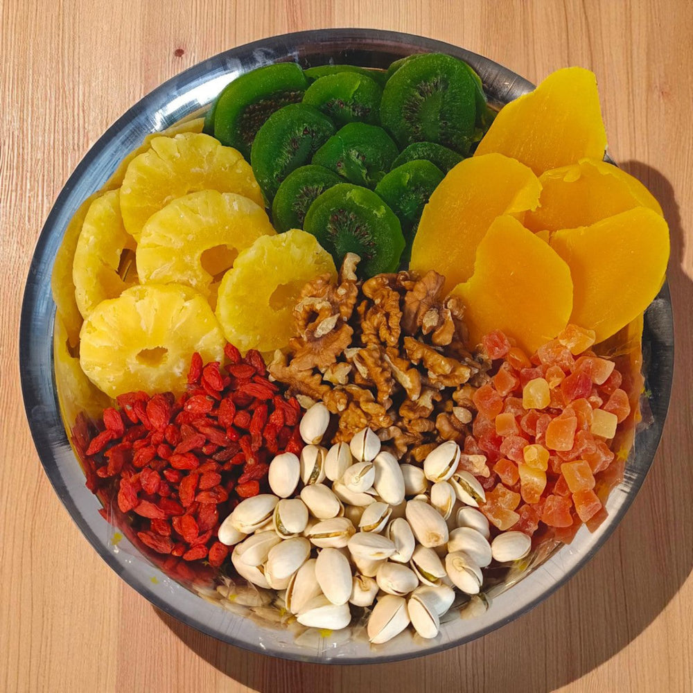 Festive Dry Fruits & Nuts In Tray - Flowers to Nepal - FTN