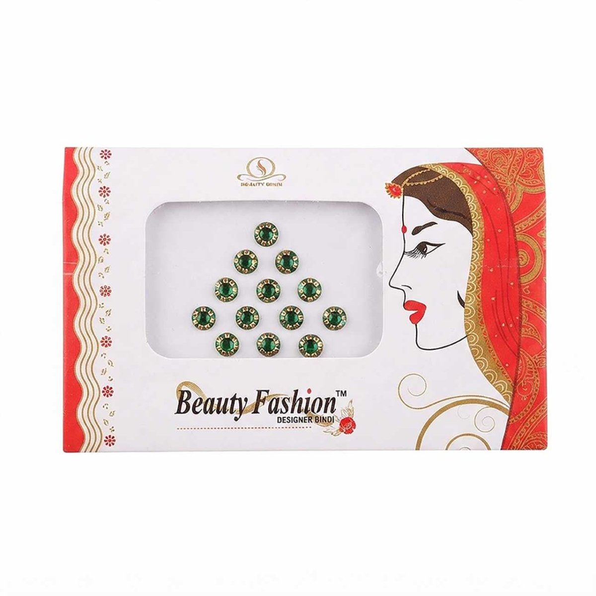 Festive Green Bindi Tika - Flowers to Nepal - FTN