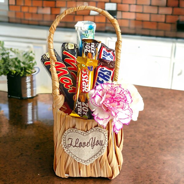 Floral and Chocolate Basket - Flowers to Nepal - FTN