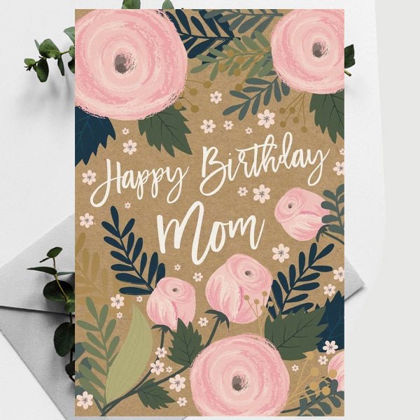 Floral Birthday Card for Mom - Flowers to Nepal - FTN