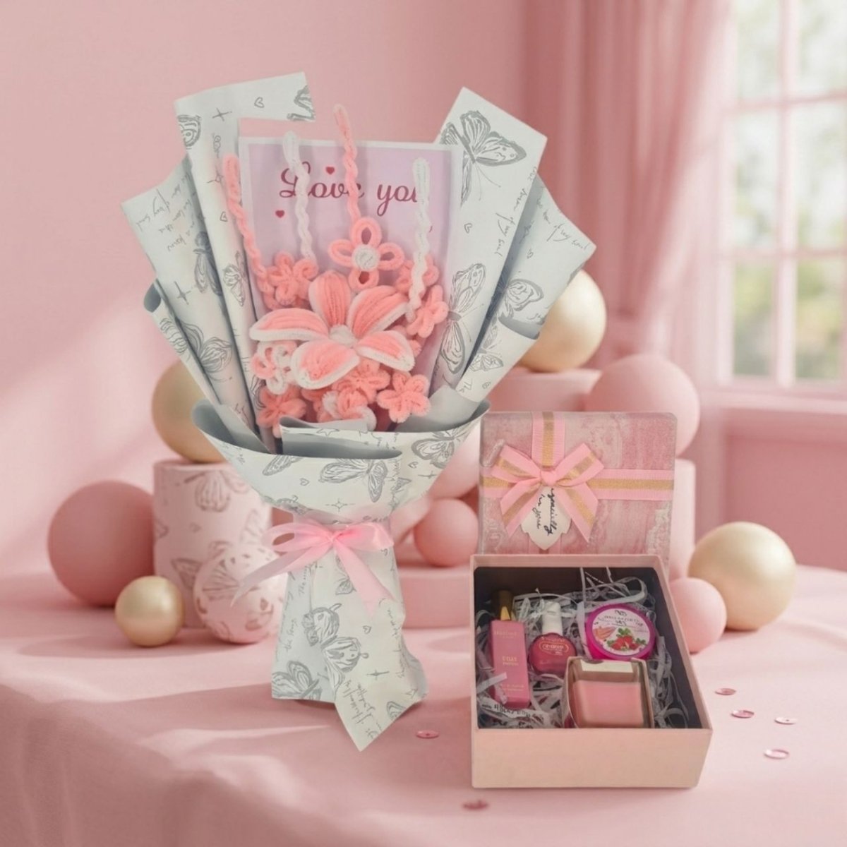 Floral Love Beauty & Fragrance Gift Set - Flowers to Nepal - FTN
