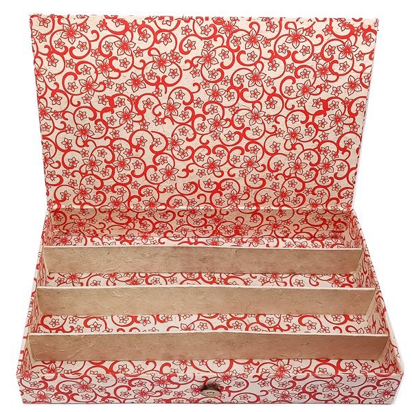 Floral Printed Folding Nepali Paper Box - Flowers to Nepal - FTN