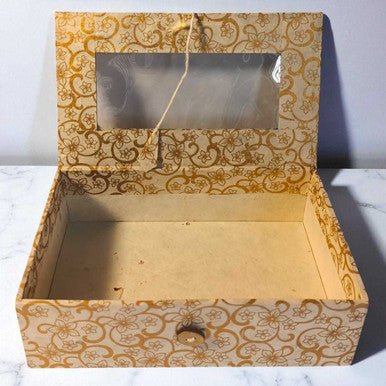 Floral Printed Paper Gift Box ( 8.5" x 5") - Flowers to Nepal - FTN