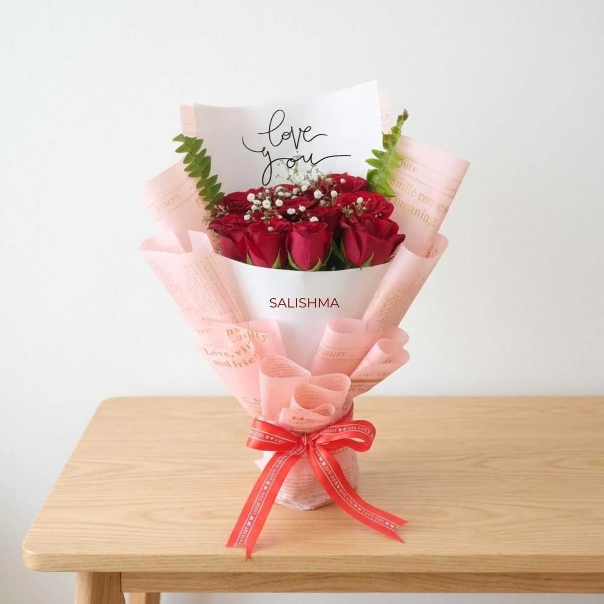 Flower Bouquet with Personalized Touch - Flowers to Nepal - FTN