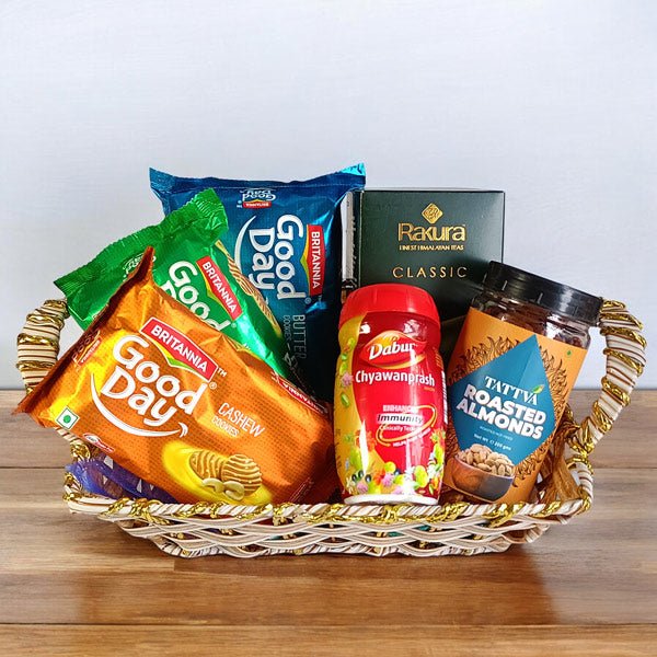 Food Delights Basket - Flowers to Nepal - FTN