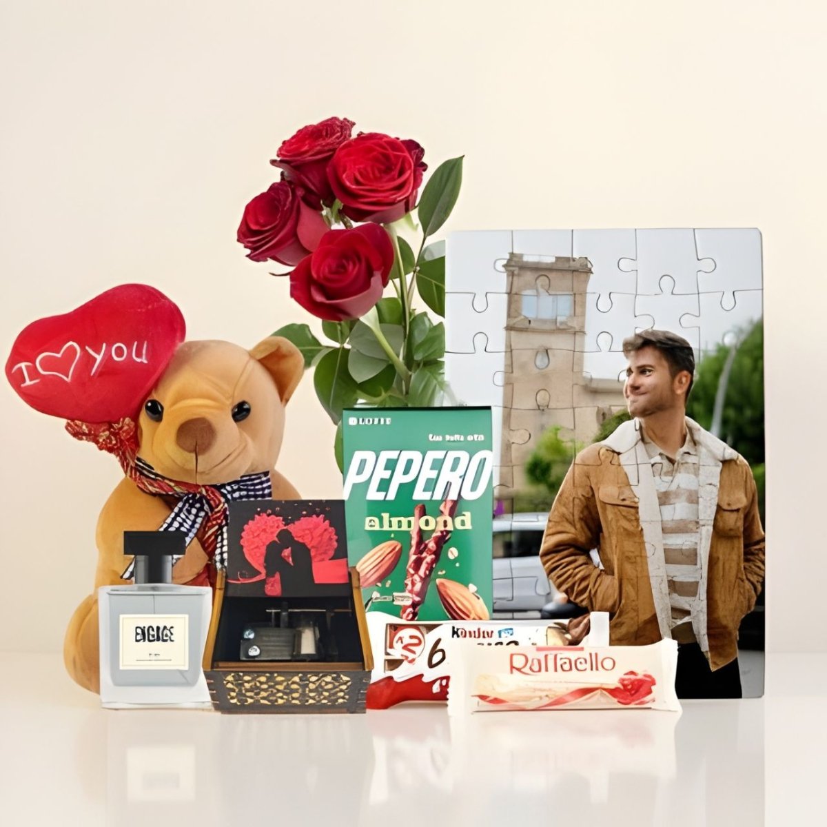 Four - Day Valentine Magic – Surprise Hamper for Him - Flowers to Nepal - FTN