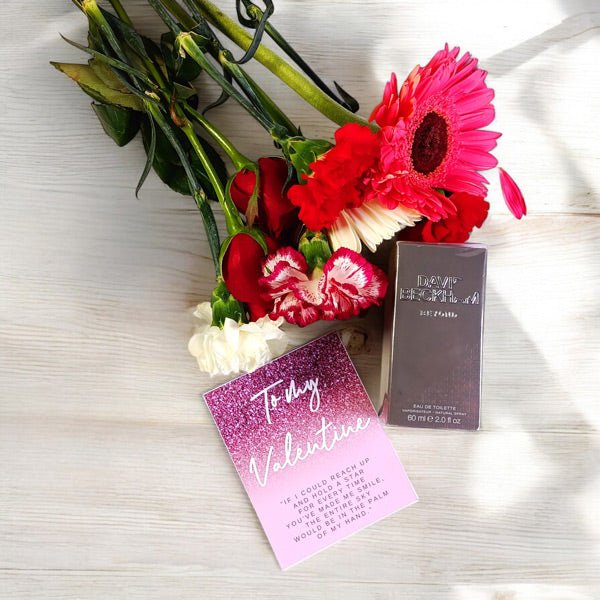 Fragrance & Floral Gift Combo with Card for Him - Flowers to Nepal - FTN