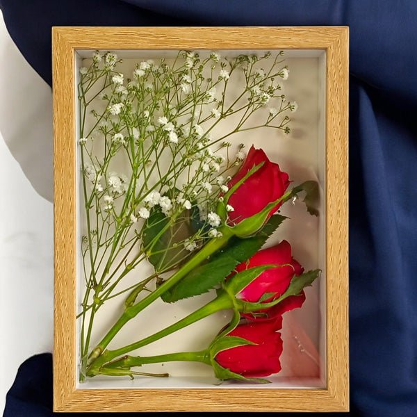 Framed Red Roses: A Unique Valentine's Gift - Flowers to Nepal - FTN