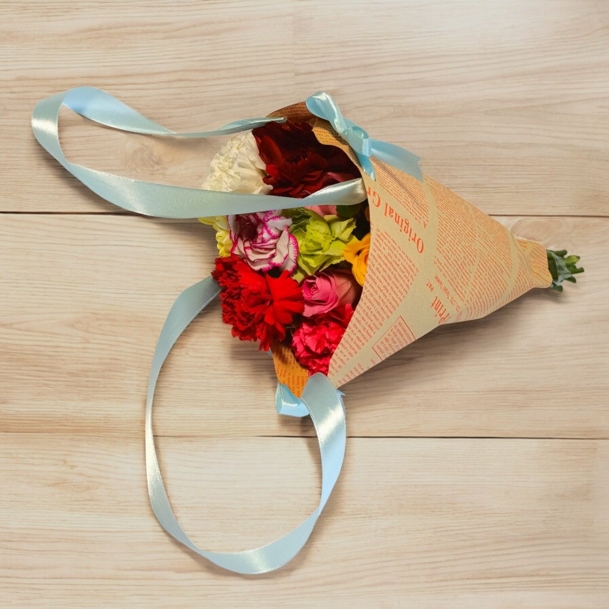 Fresh Colorful Blossom Bouquet - Flowers to Nepal - FTN