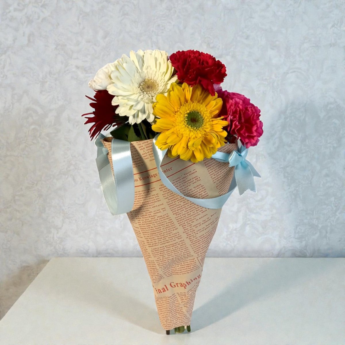 Fresh Colorful Blossom Bouquet - Flowers to Nepal - FTN