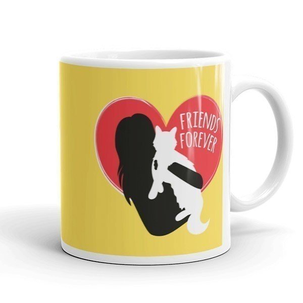 Friends Forever Printed Ceramic Mug - Flowers to Nepal - FTN