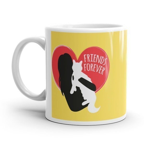 Friends Forever Printed Ceramic Mug - Flowers to Nepal - FTN