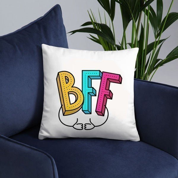 Friendship Day Cushion (BFF) - Flowers to Nepal - FTN