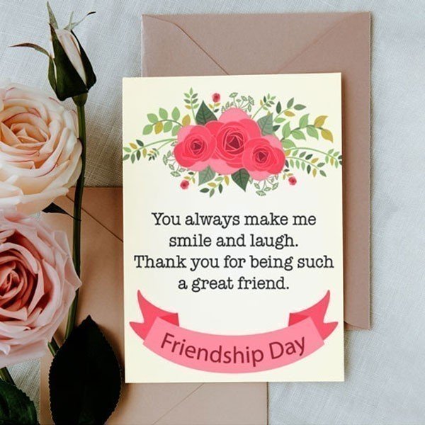 Friendship Day Wishes Greeting Card - Flowers to Nepal - FTN
