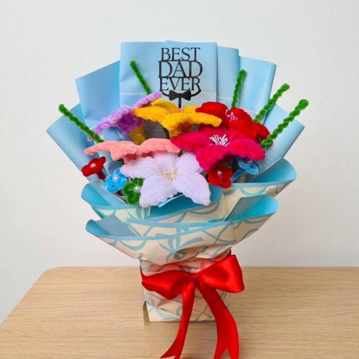 Fuzzy Lily Dad Celebration Gift Set - Flowers to Nepal - FTN