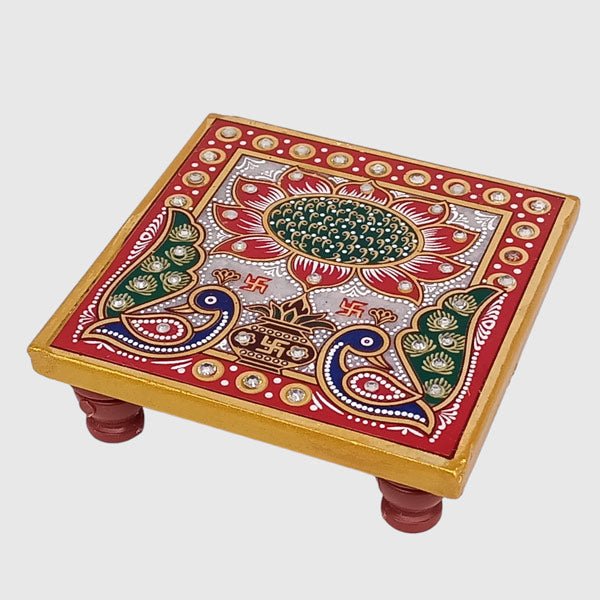 
                  
                    Ganesha Peacock Design Chowki Platform - Flowers to Nepal - FTN
                  
                