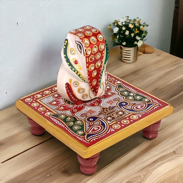 
                  
                    Ganesha Peacock Design Chowki Platform - Flowers to Nepal - FTN
                  
                