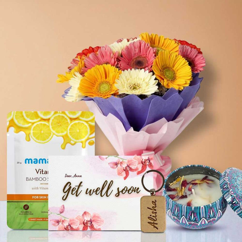 Get Well Cheer Hamper With Candle - Flowers to Nepal - FTN