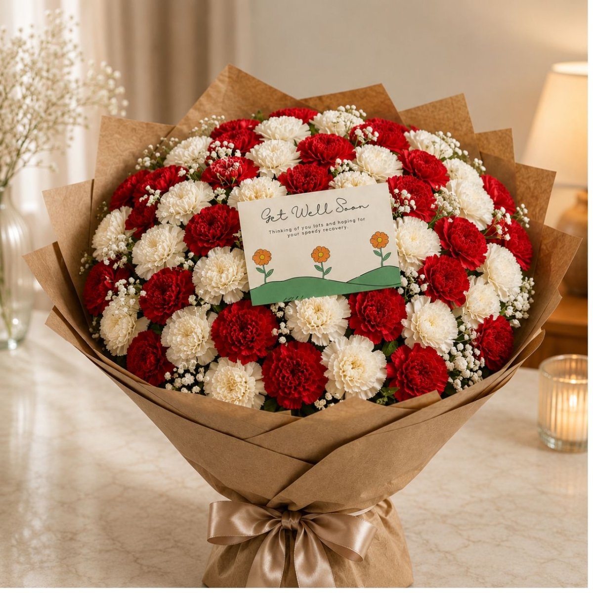 Get Well Soon Floral Wishes Bouquet - Flowers to Nepal - FTN