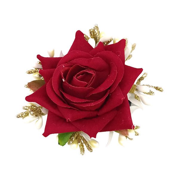 Glitter Red Rose Hair Clip - Flowers to Nepal - FTN