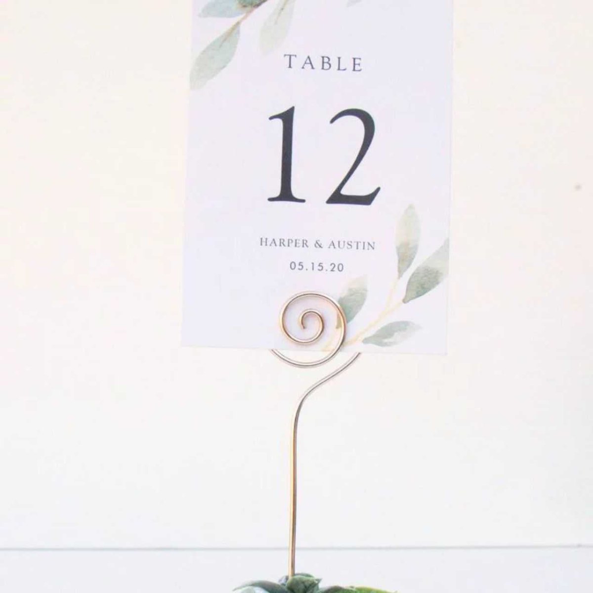 Gold Spiral Card Holder (Card Is Not Included) - Flowers to Nepal - FTN