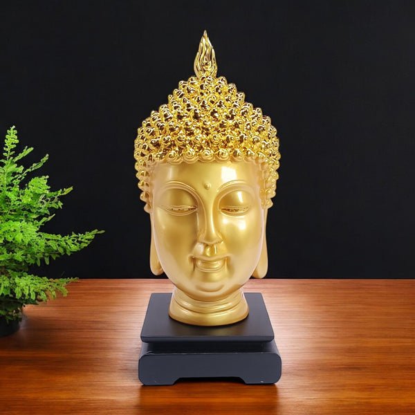 Golden Buddha Face Decor - Flowers to Nepal - FTN