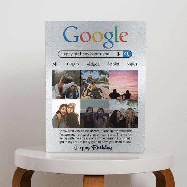 Google - Themed Personalized Metal Photo Print - Flowers to Nepal - FTN