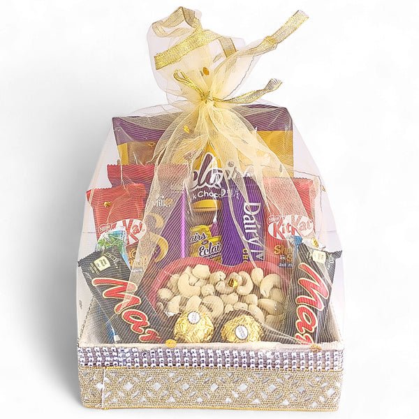 Gourmet Chocolates and Cashew Hamper - Flowers to Nepal - FTN